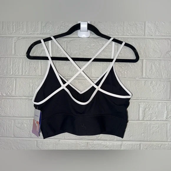 NWT JOYLAB Women's V-Neck Strappy Sports Bra Sz XL ✨ - Picture 3 of 5
